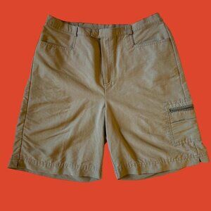 khaki cargo shorts